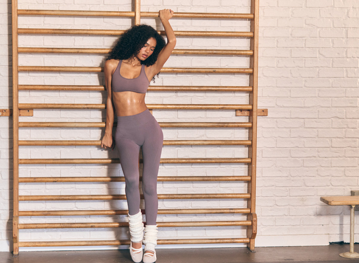 Soft Active Low-Impact Sports Bra in Stone - 1