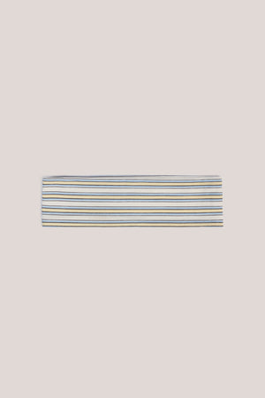 Modal Ribbed Headband in Blue & Yellow Stripe