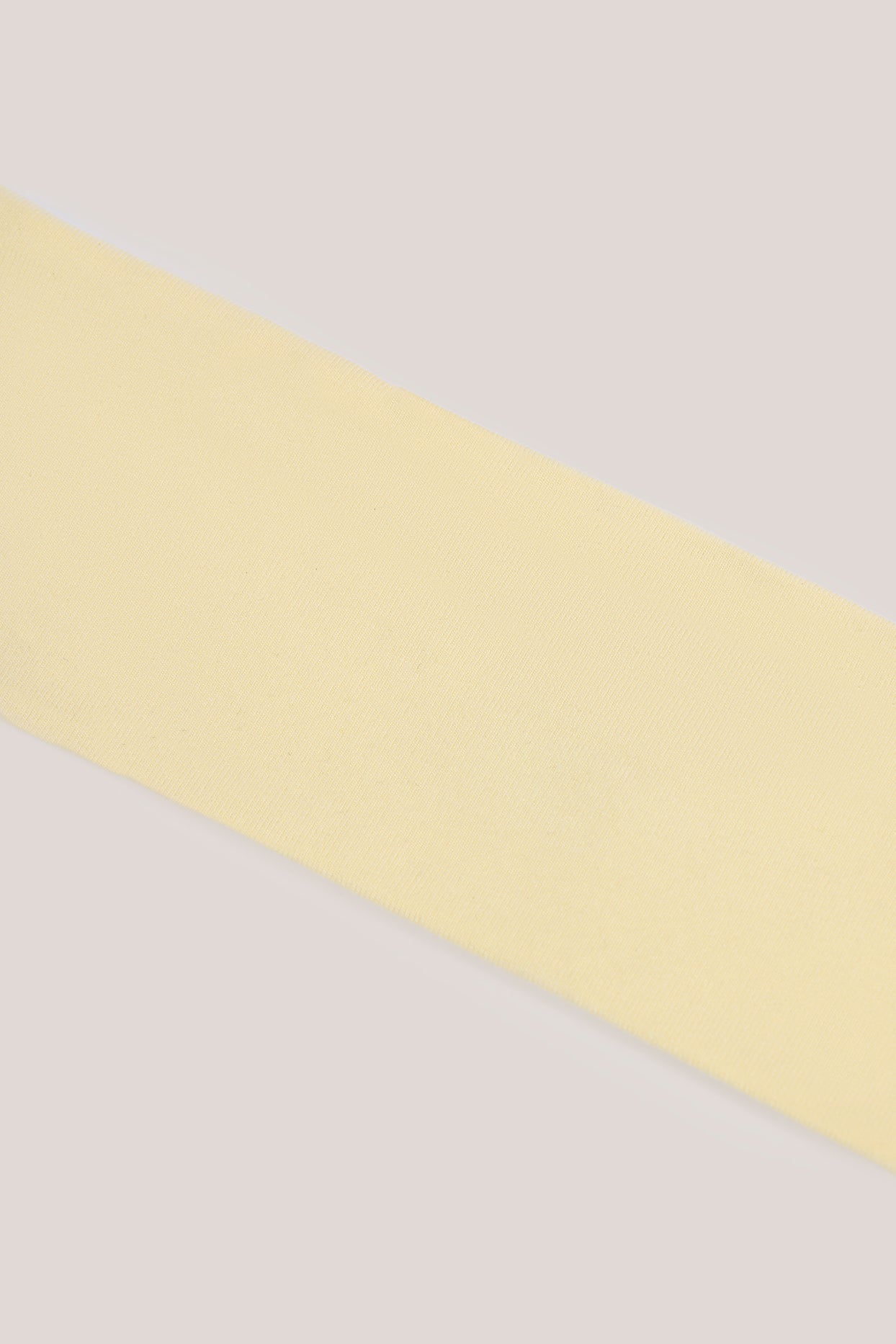 Modal Ribbed Headband in Buttercream Yellow - 4