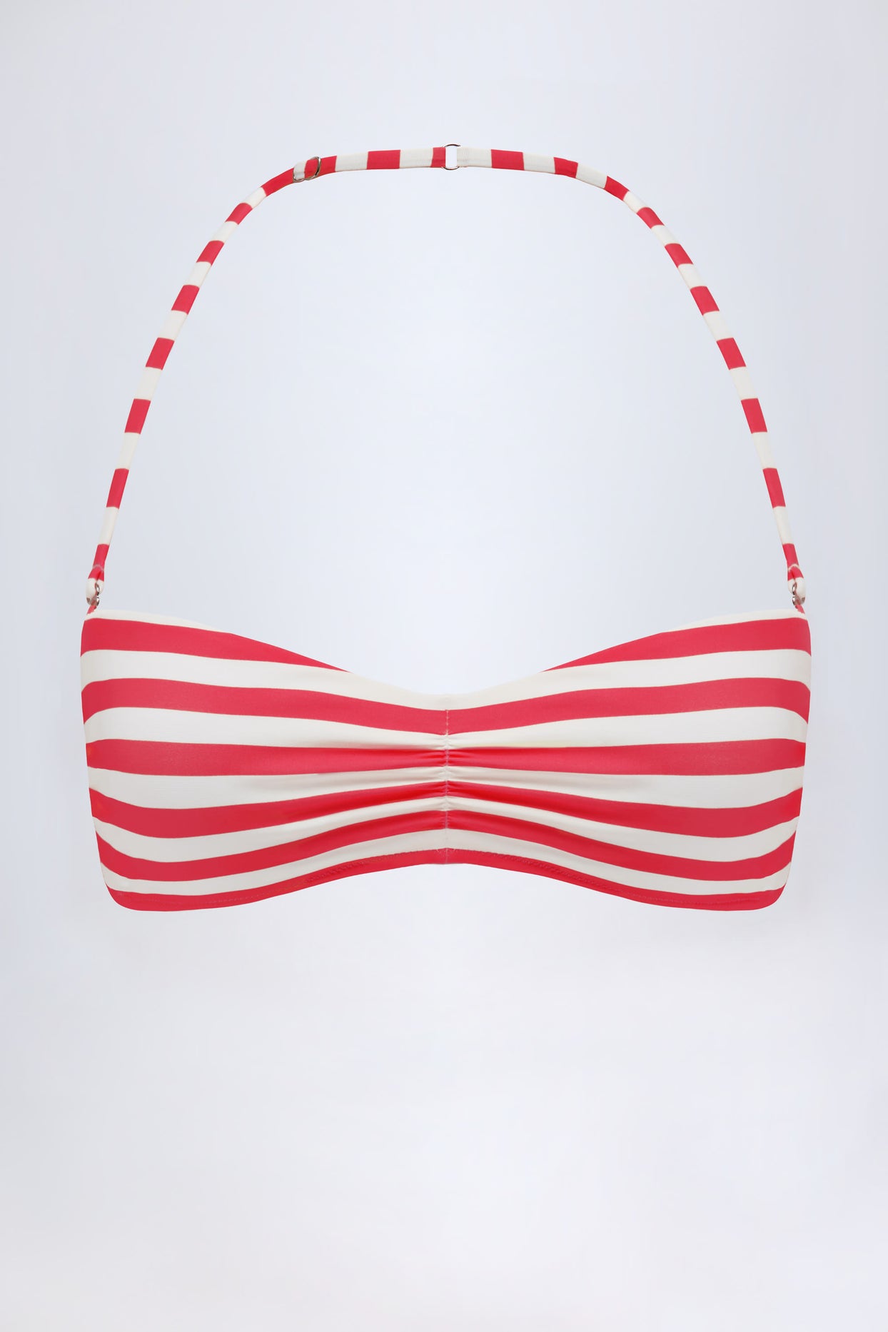 Multiway Bikini Top in Cherry Red Stripe - 2