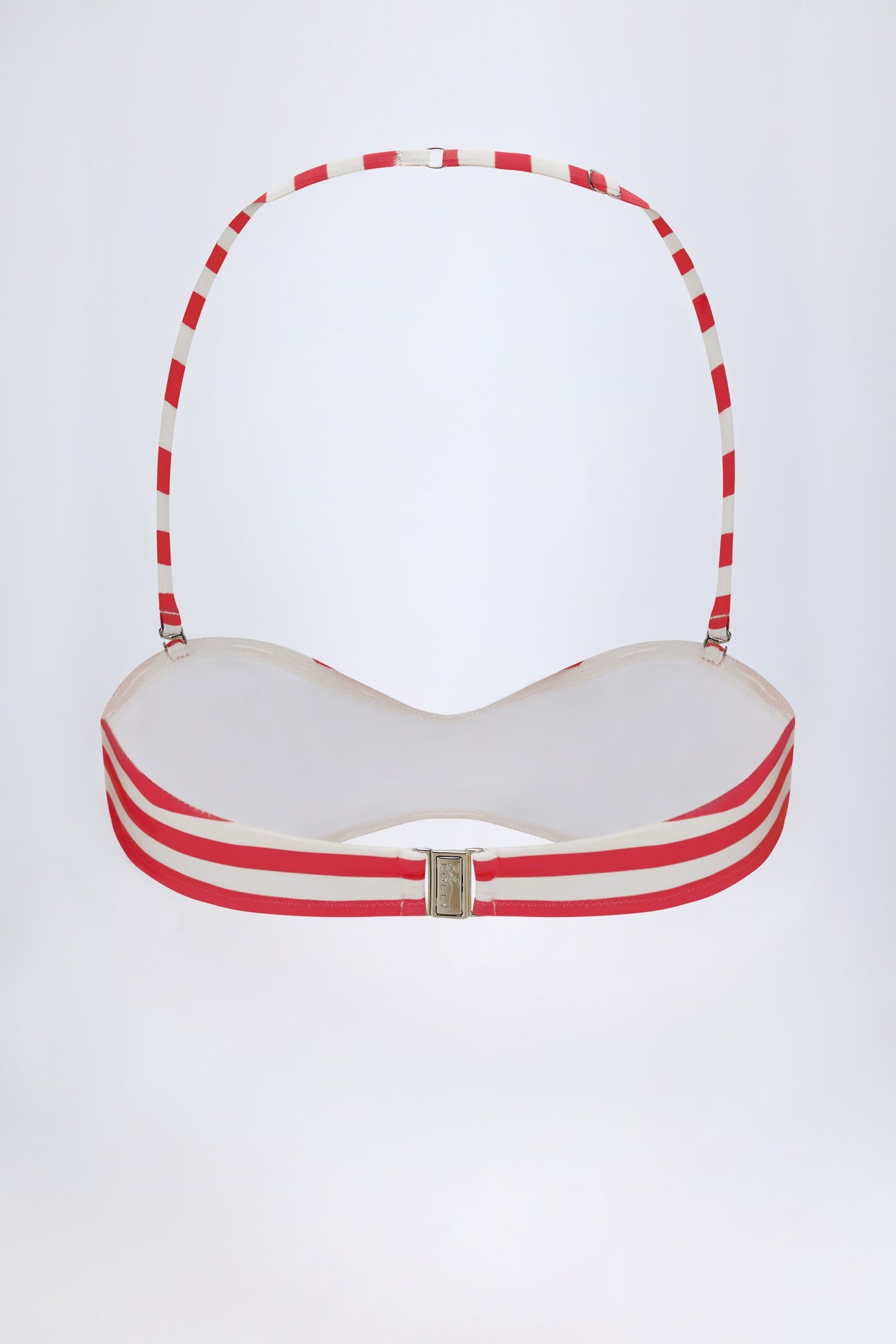 Multiway Bikini Top in Cherry Red Stripe - 3