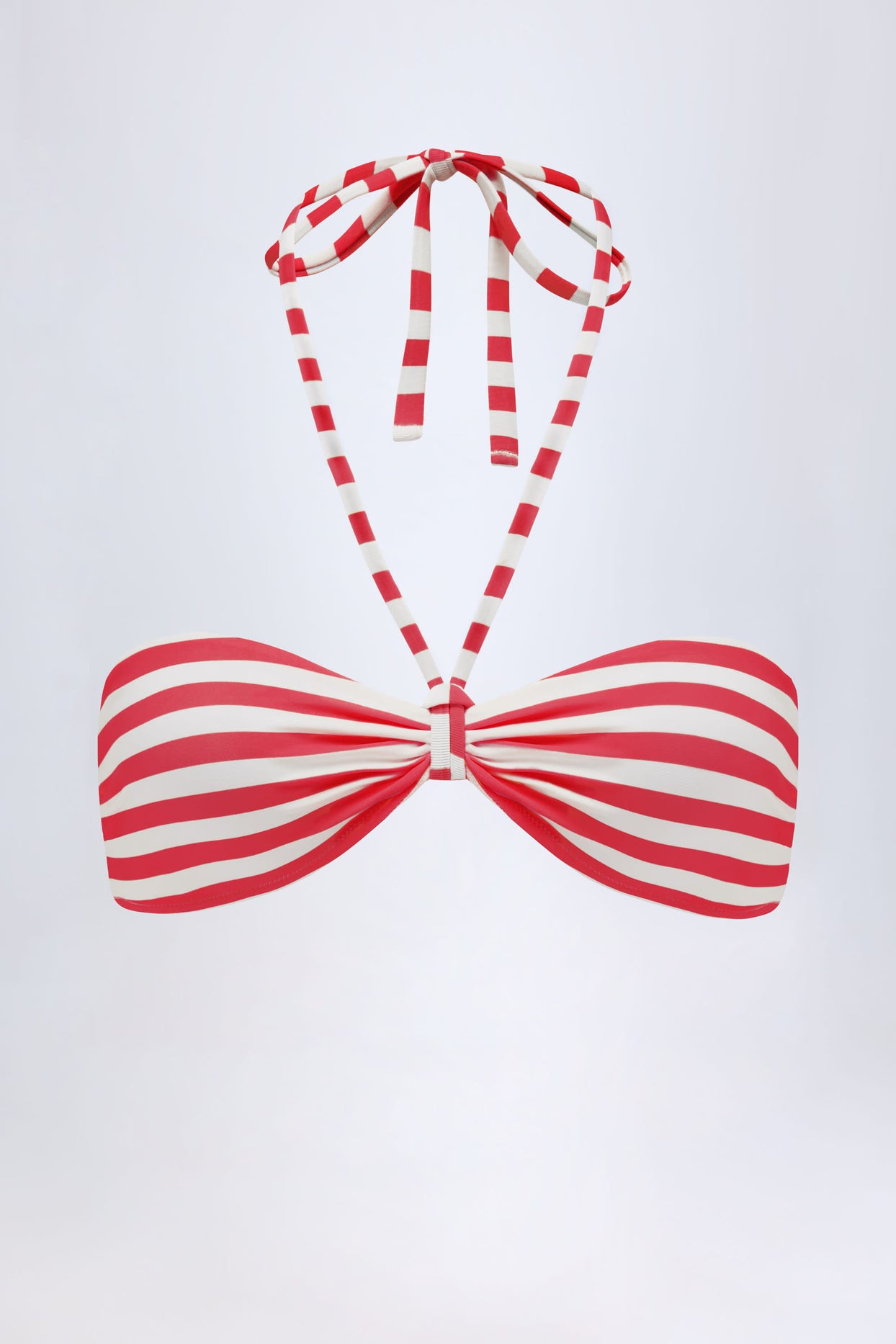 Multiway Bikini Top in Cherry Red Stripe - 6
