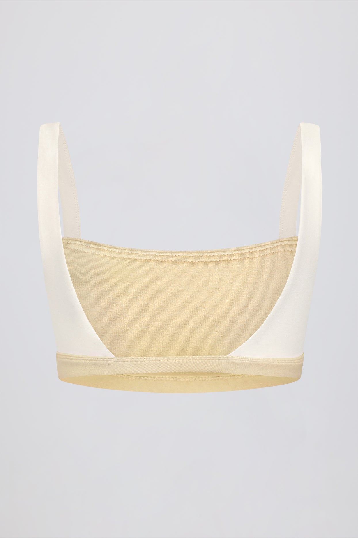 Contrast Sports Bra in Lemon Marl - 7