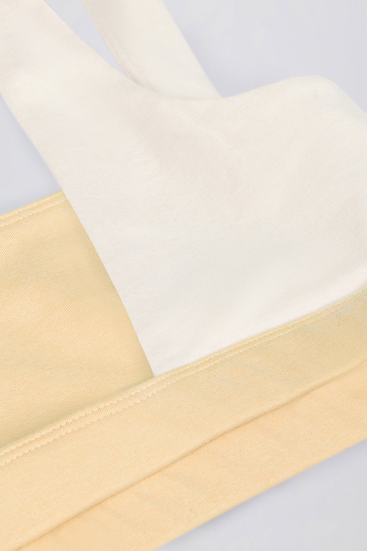 Contrast Sports Bra in Lemon Marl - 9