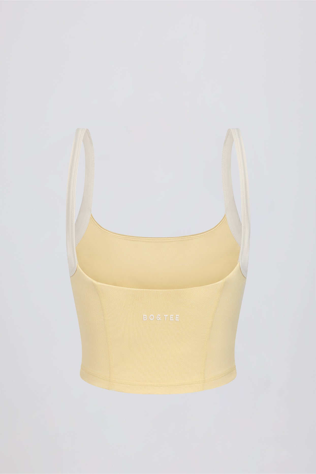 Cropped Tank Top in Lemon Marl - 6