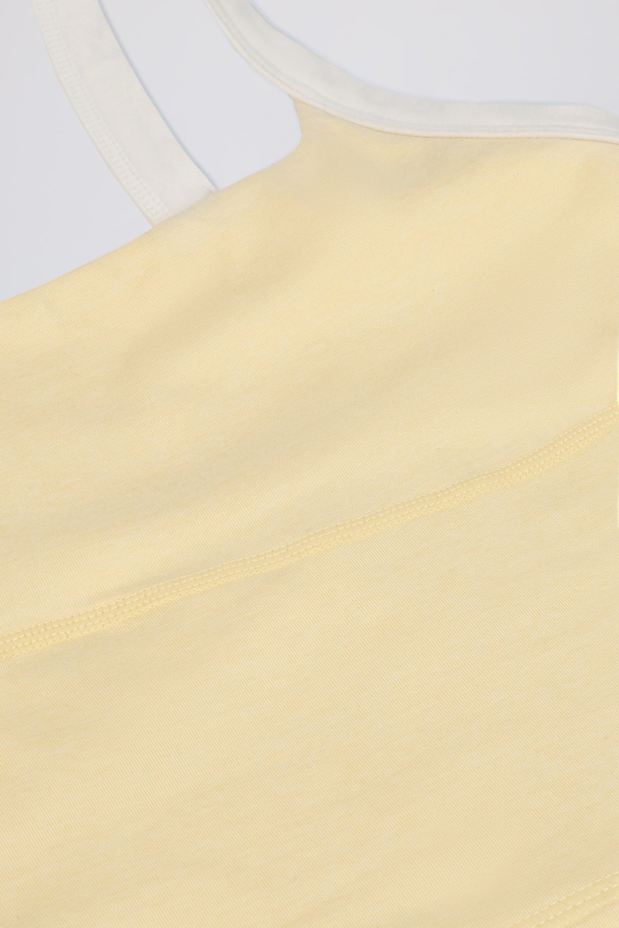 Cropped Tank Top in Lemon Marl - 8