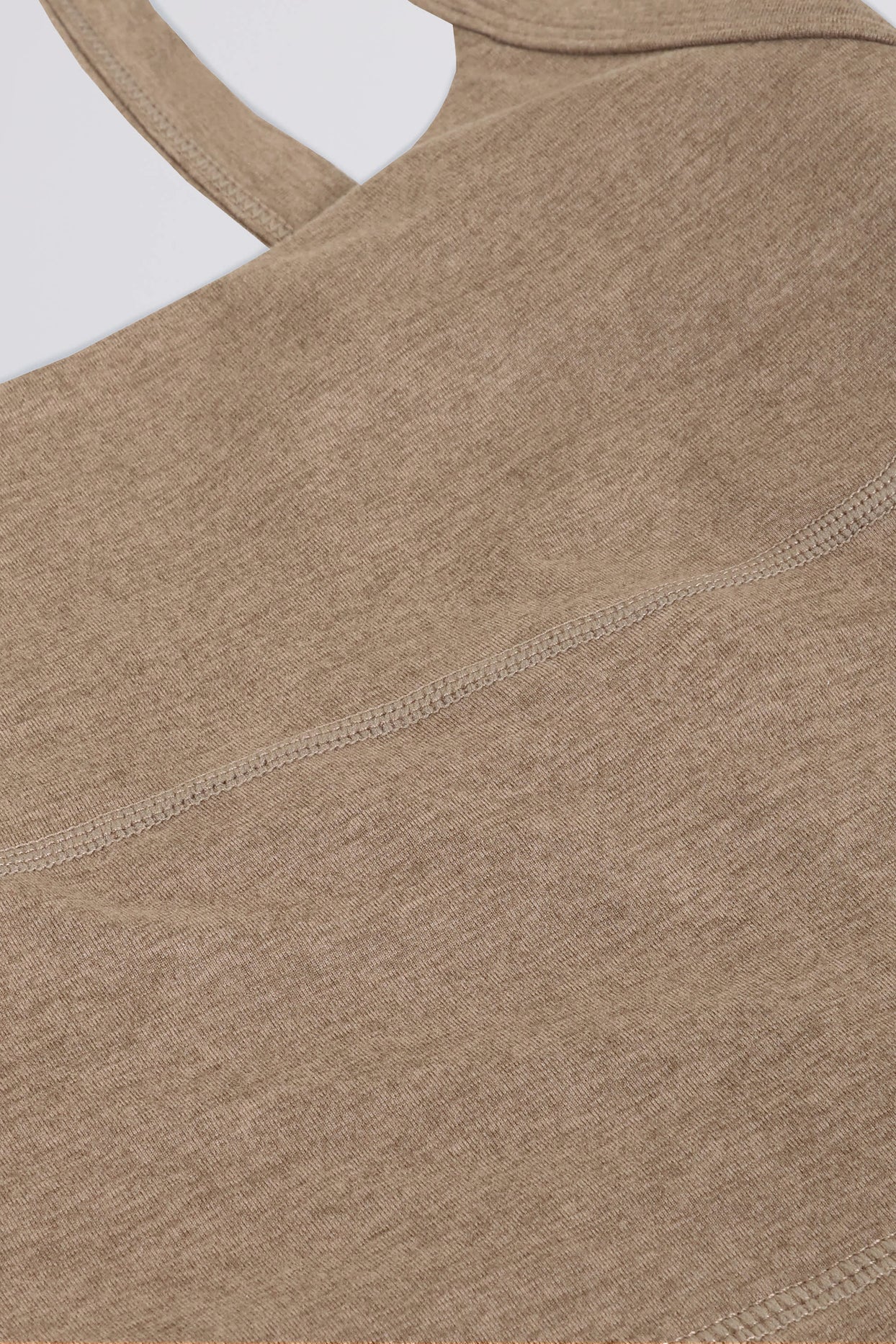 Cropped Tank Top in Mocha Marl - 8