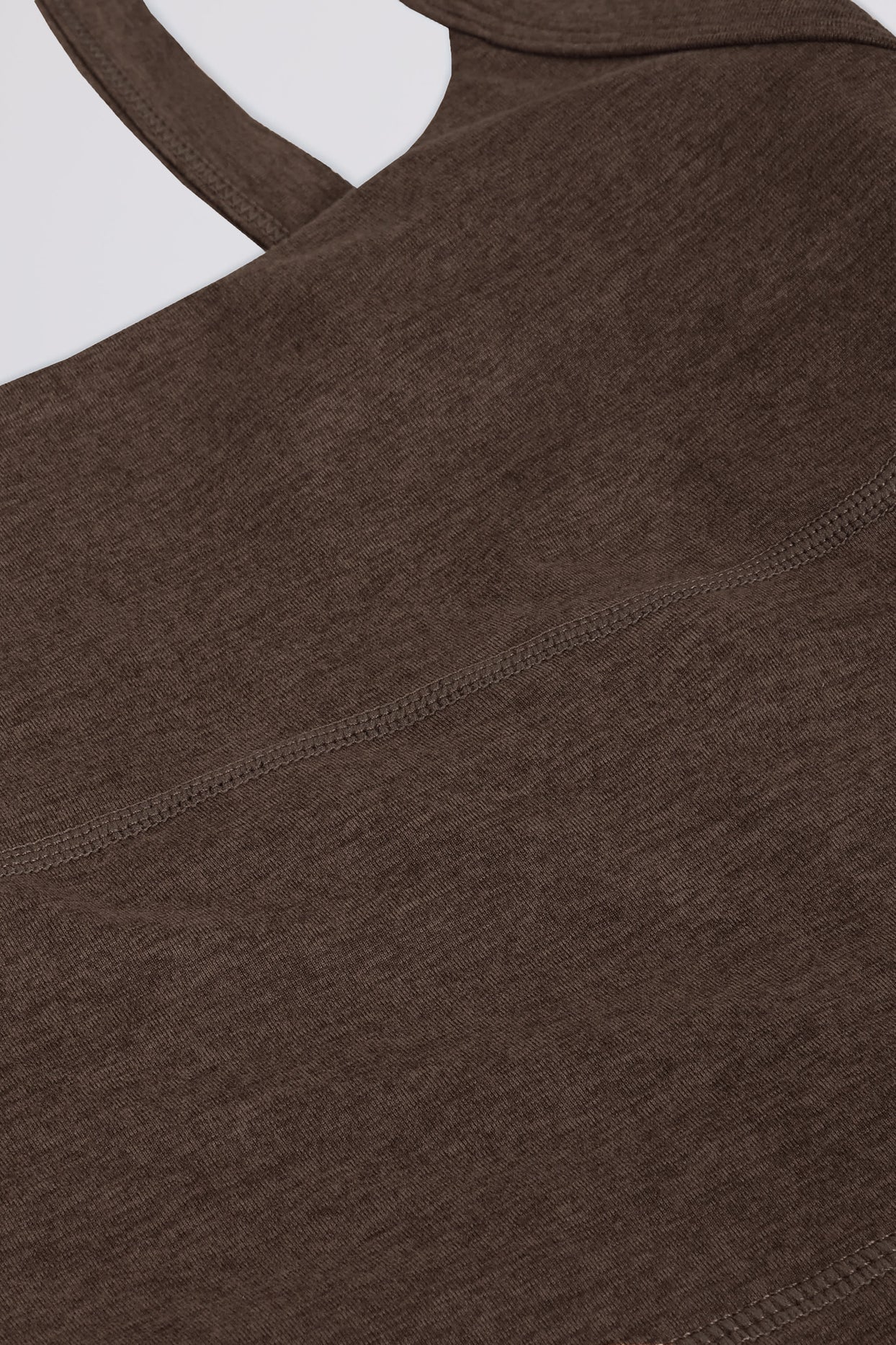 Cropped Tank Top in Pecan Marl - 7
