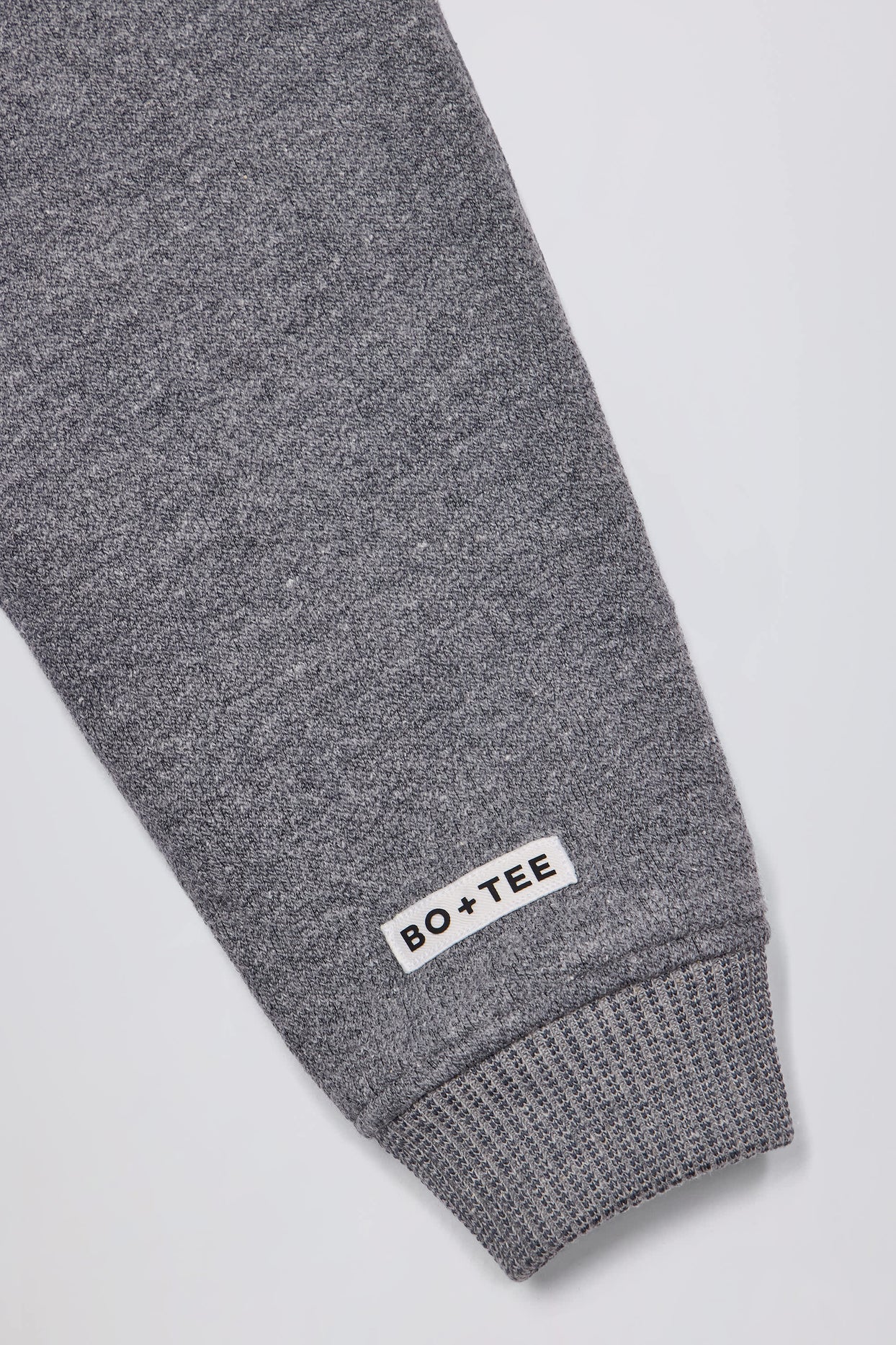 Terry Cotton Zip-Up Cropped Hoodie in Dark Grey - 6