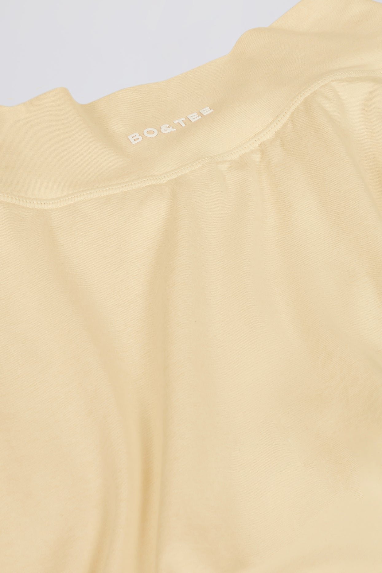 Brushed Jersey Crossover Mini Skort in Lemon Marl - 8