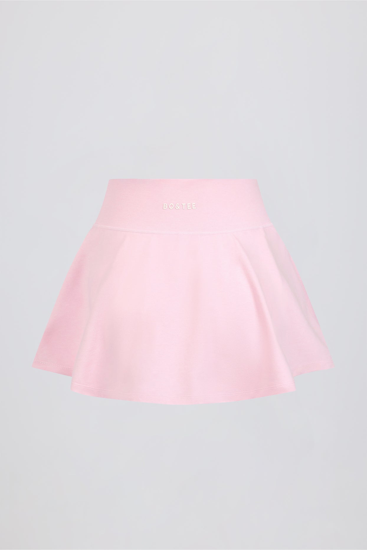 Brushed Jersey Crossover Mini Skort in Bloom - 6