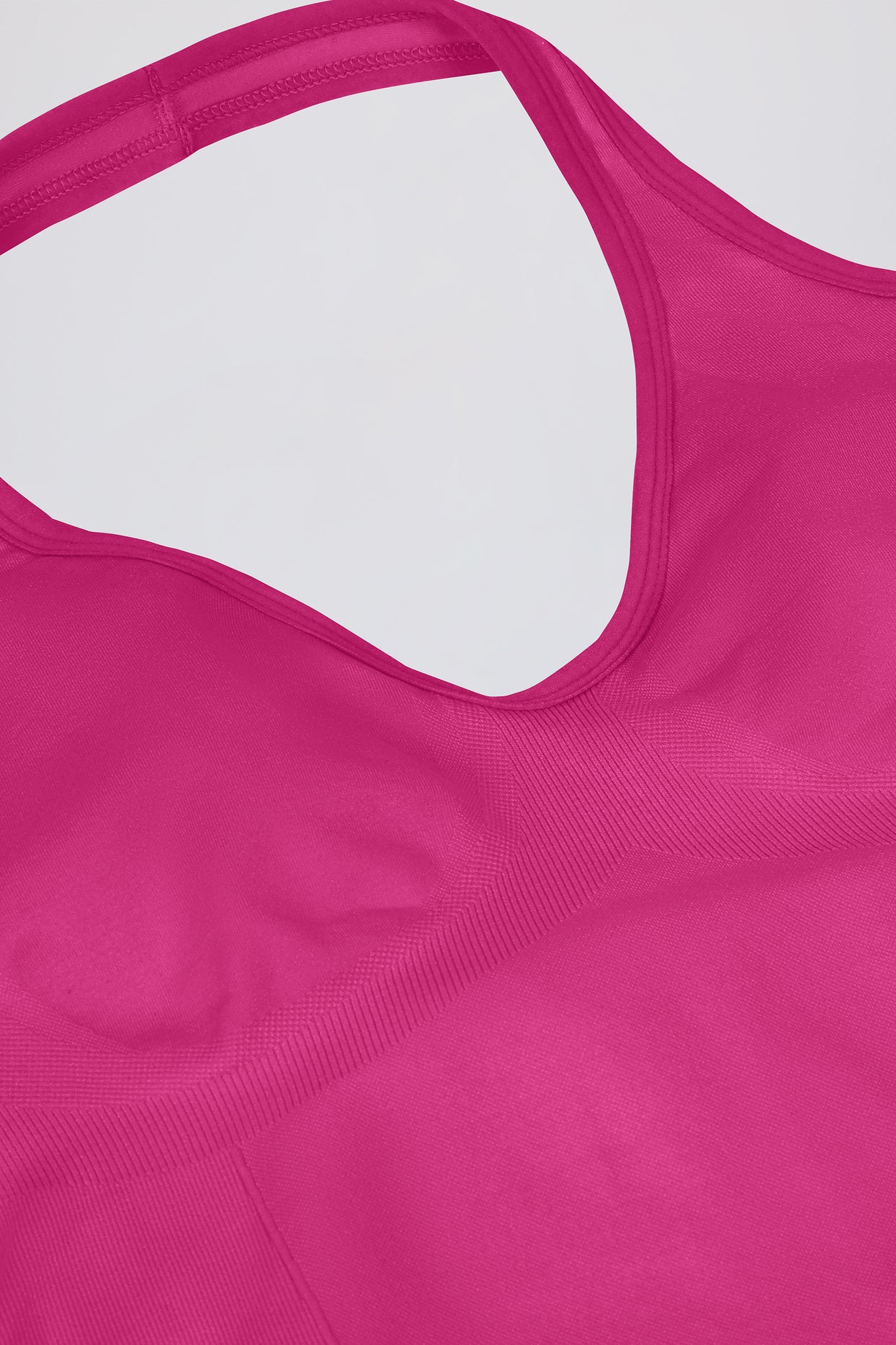 Define Luxe Halterneck Tank Top in Berry - 9