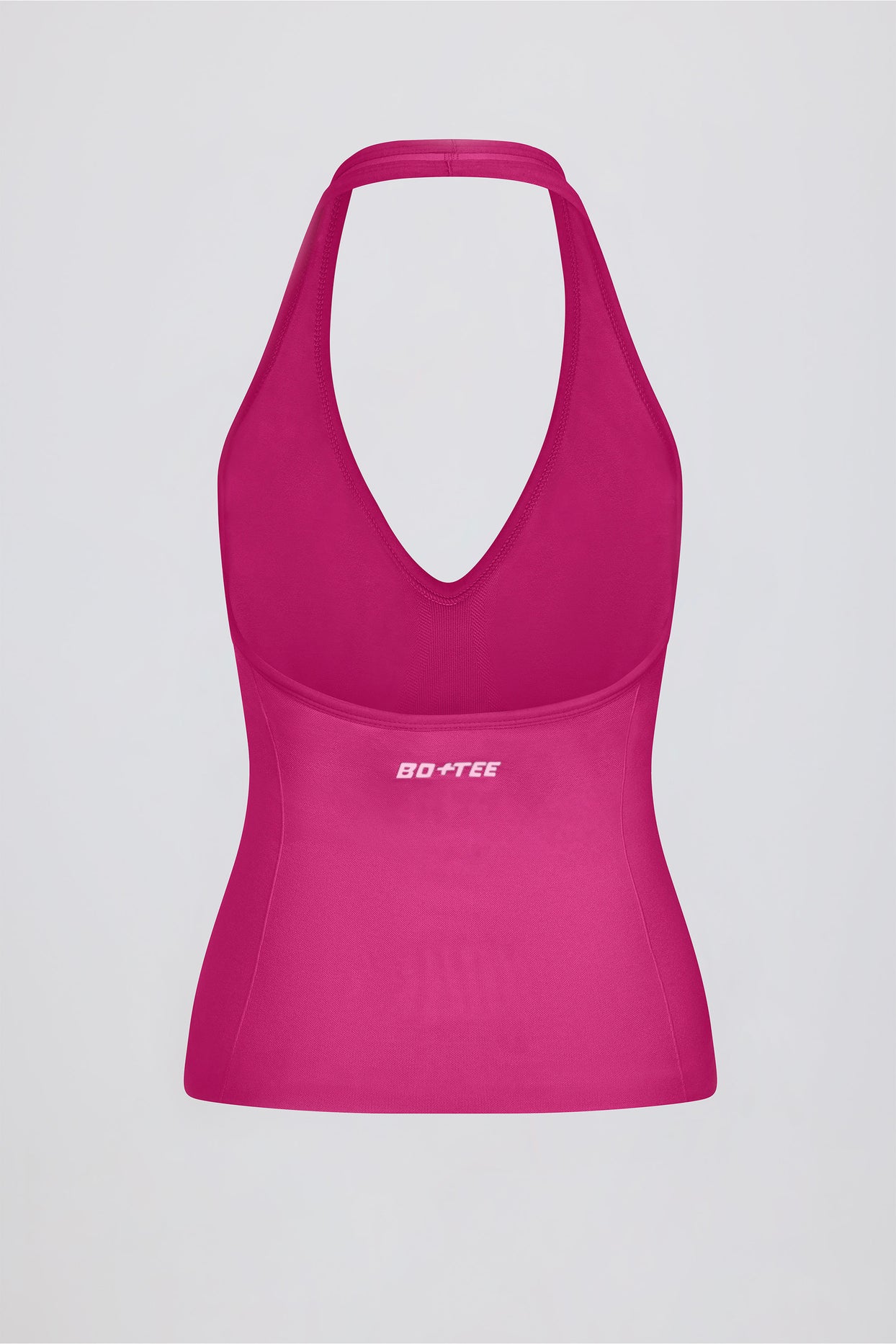 Define Luxe Halterneck Tank Top in Berry - 8