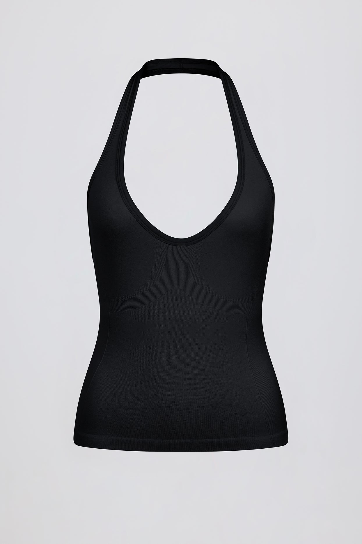 Define Luxe Halterneck Tank Top in Black - 17