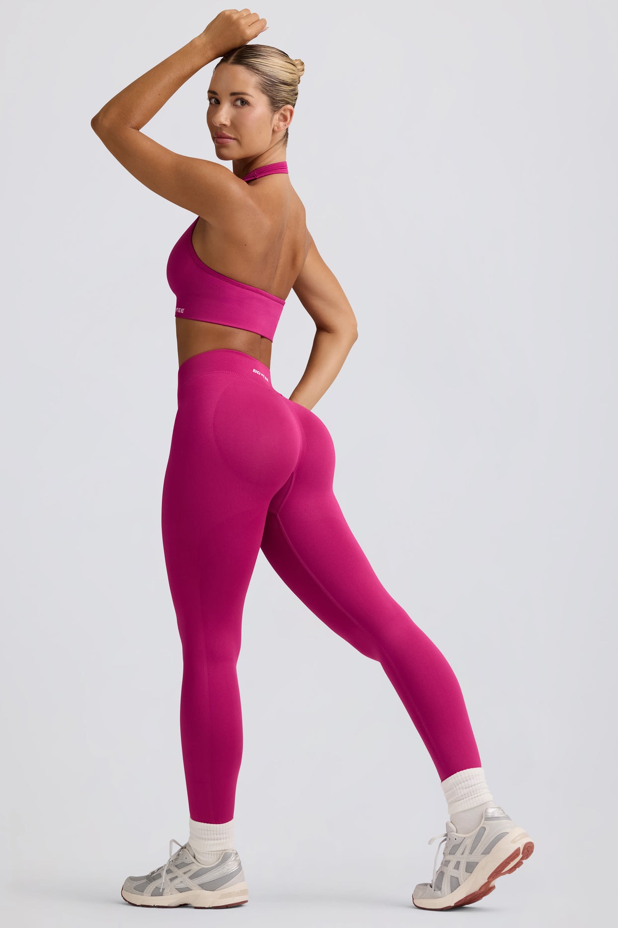 Define Luxe High-Waist Leggings in Berry - 1