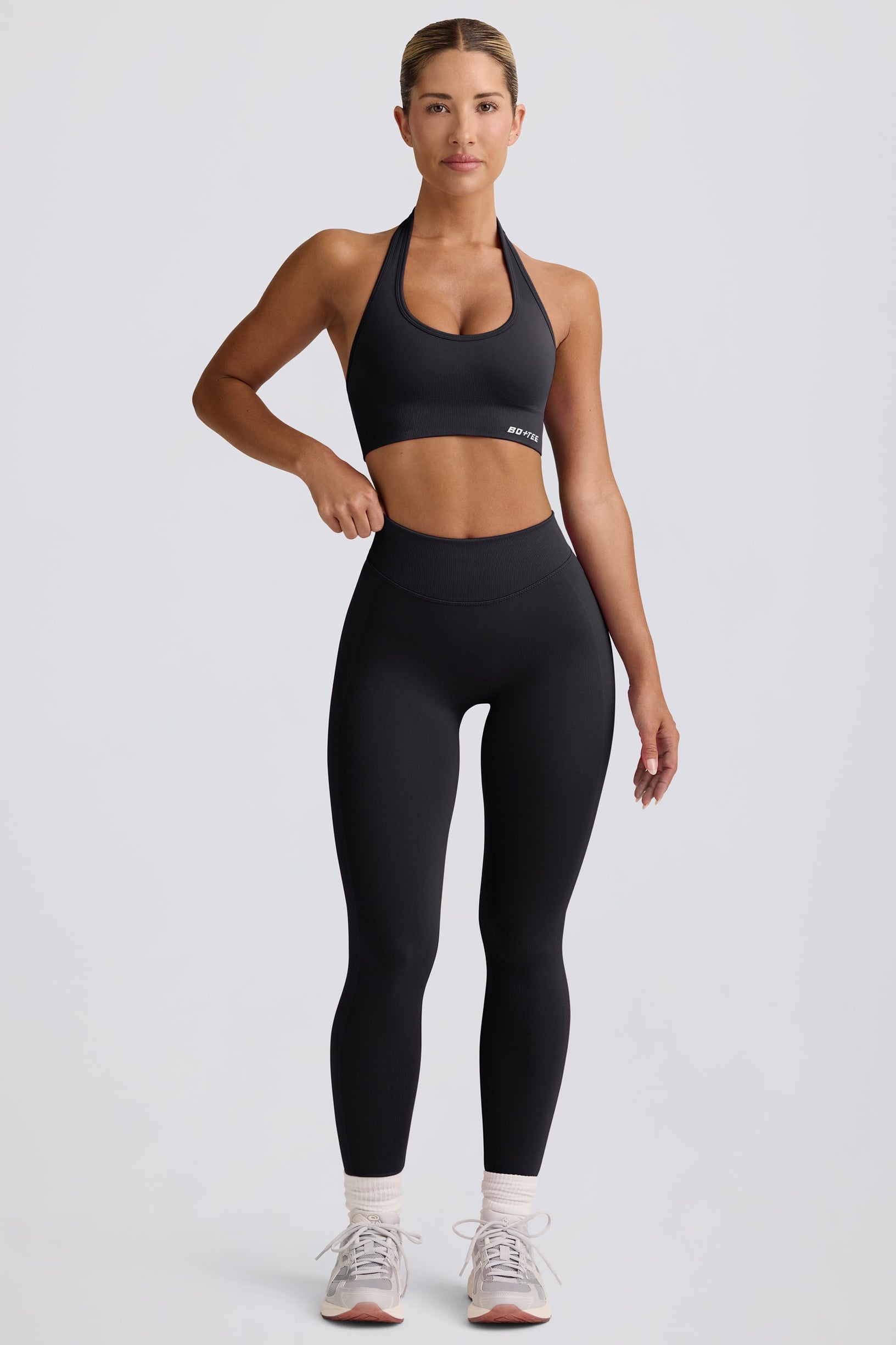 Define Luxe High-Waist Leggings in Black - 2