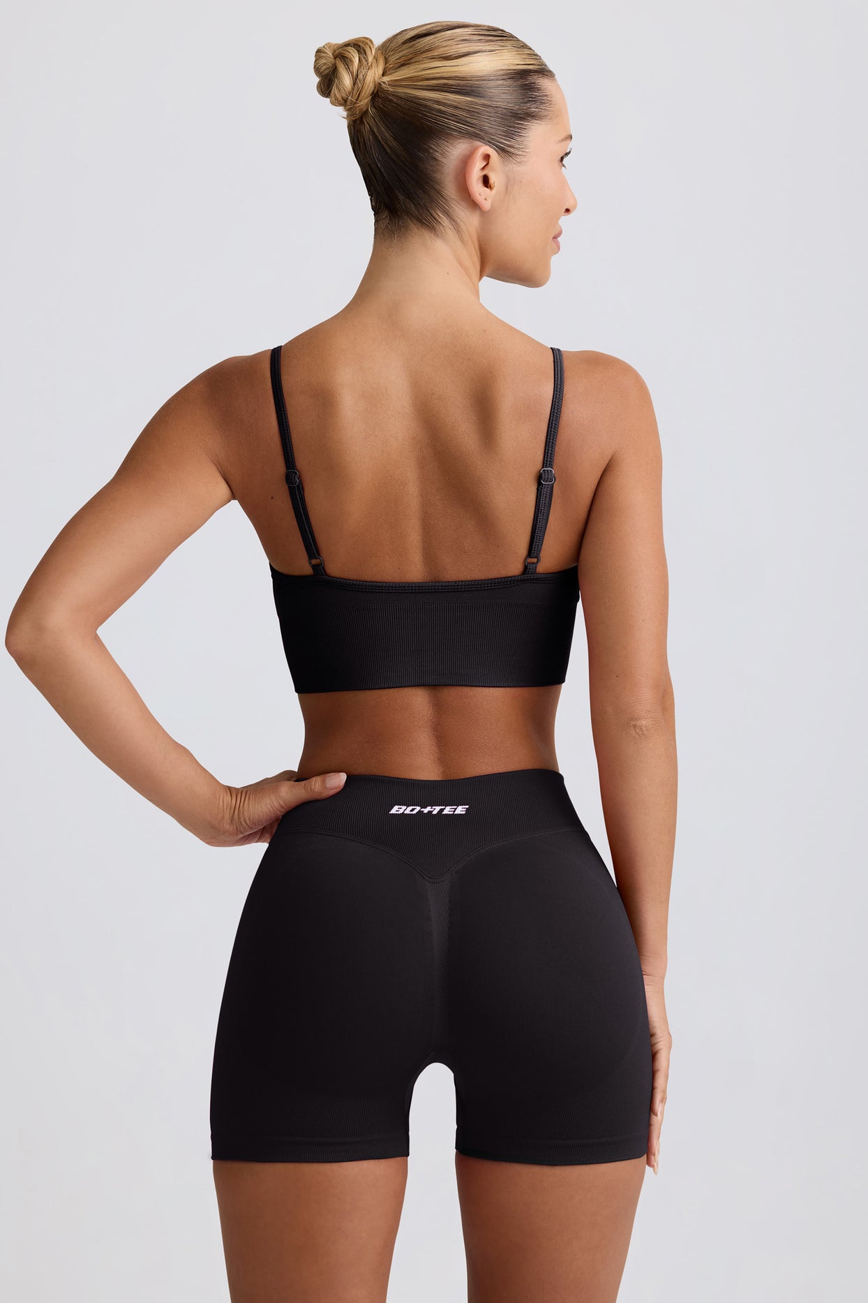 Define Luxe Mini Shorts in Black - 3