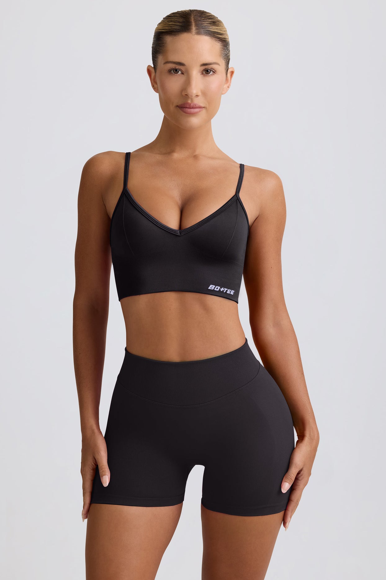 Define Luxe Mini Shorts in Black - 5