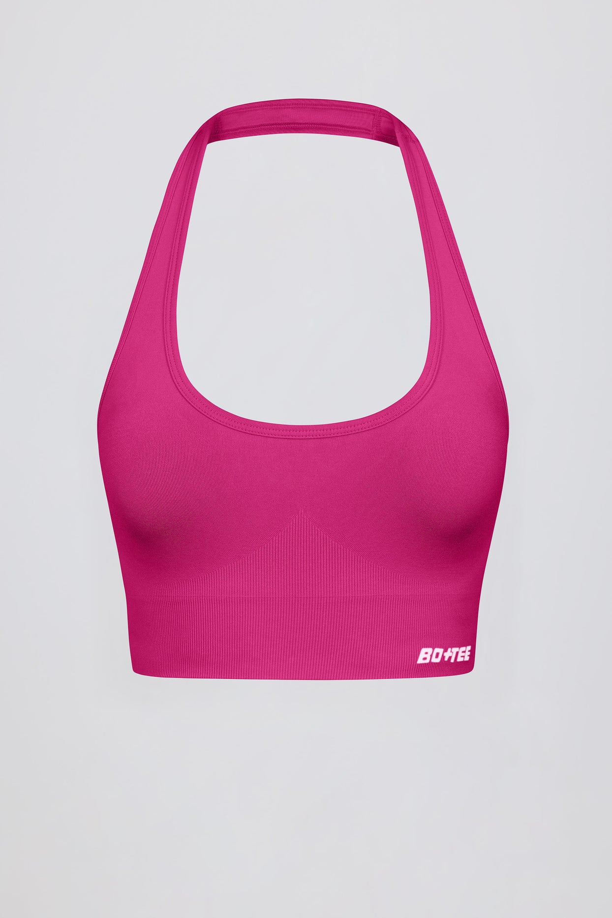 Define Luxe Halterneck Sports Bra in Berry - 7