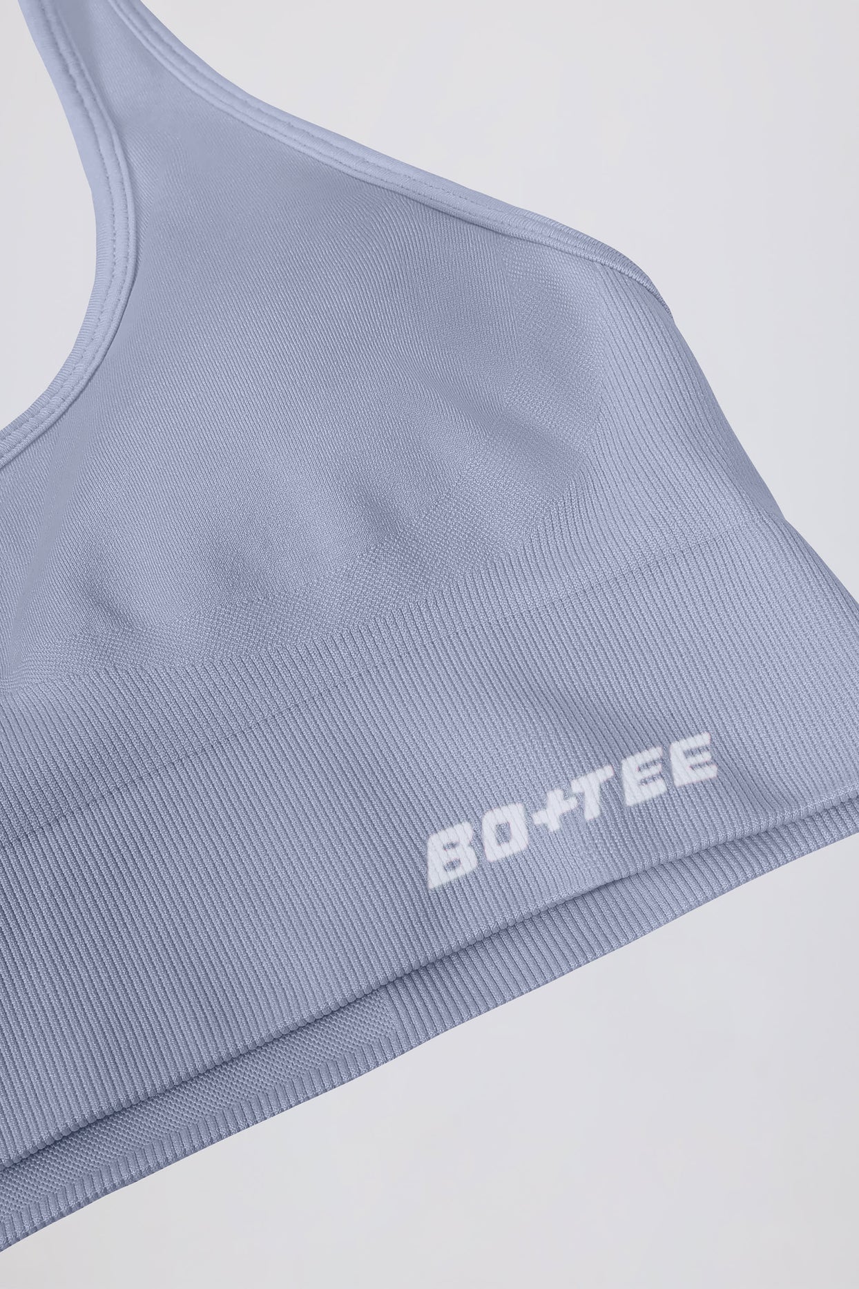 Define Luxe Halterneck Sports Bra in Blue Grey - 10