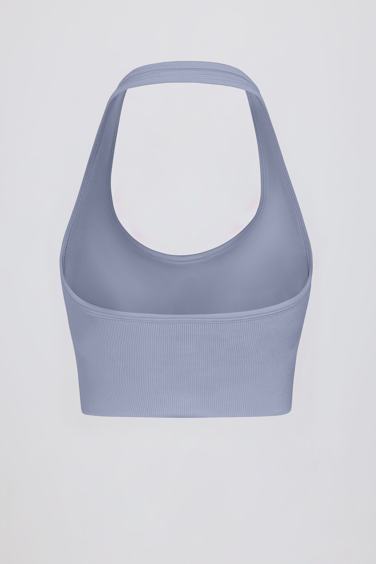 Define Luxe Halterneck Sports Bra in Blue Grey - 8