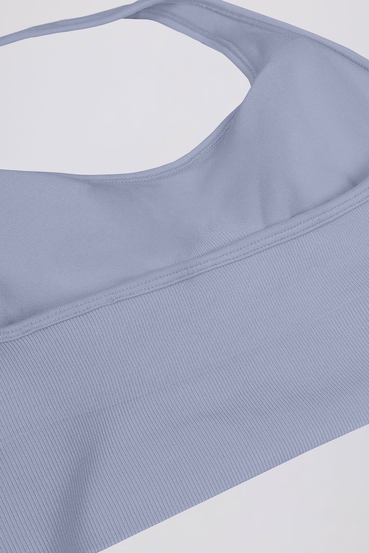 Define Luxe Halterneck Sports Bra in Blue Grey - 9