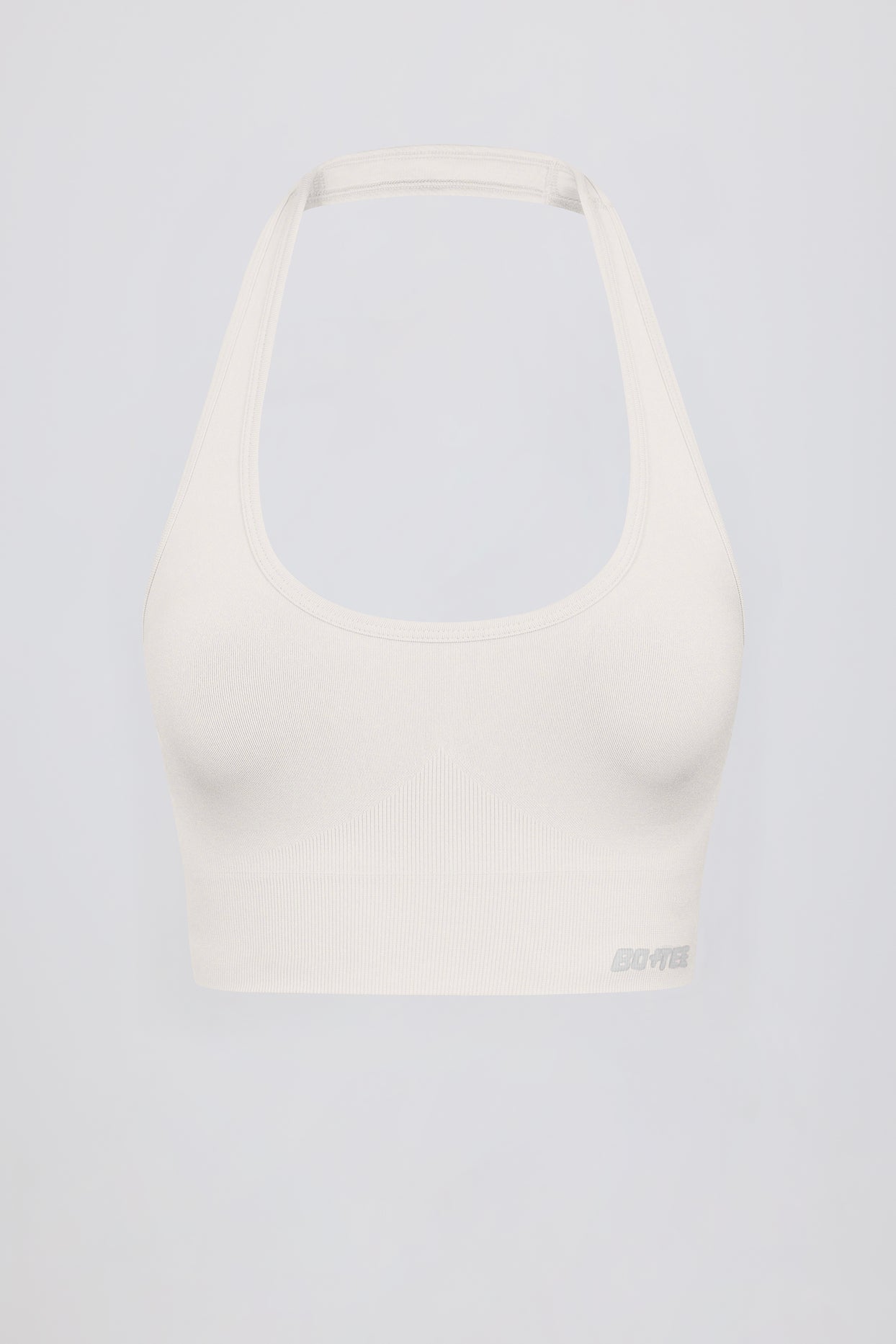 Define Luxe Halterneck Sports Bra in White - 7