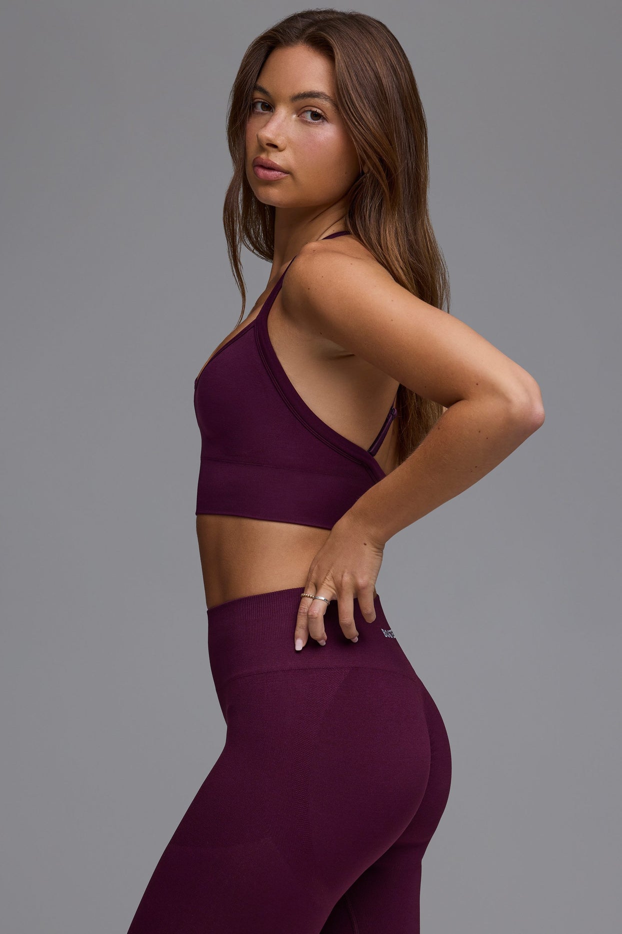 Define Luxe Multiway Sports Bra in Grape - 3