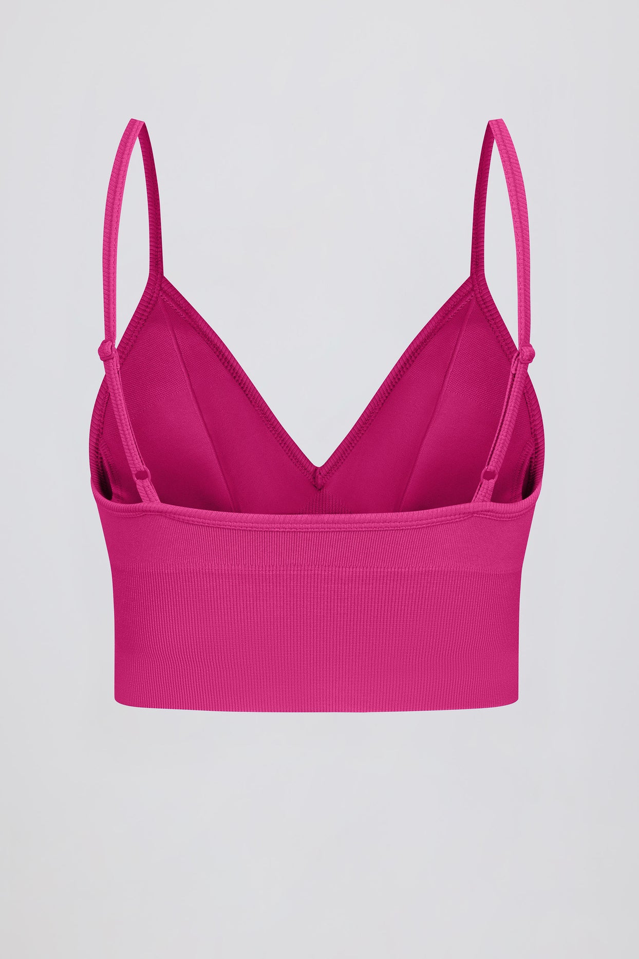 Define Luxe V-Neck Sports Bra in Berry - 10