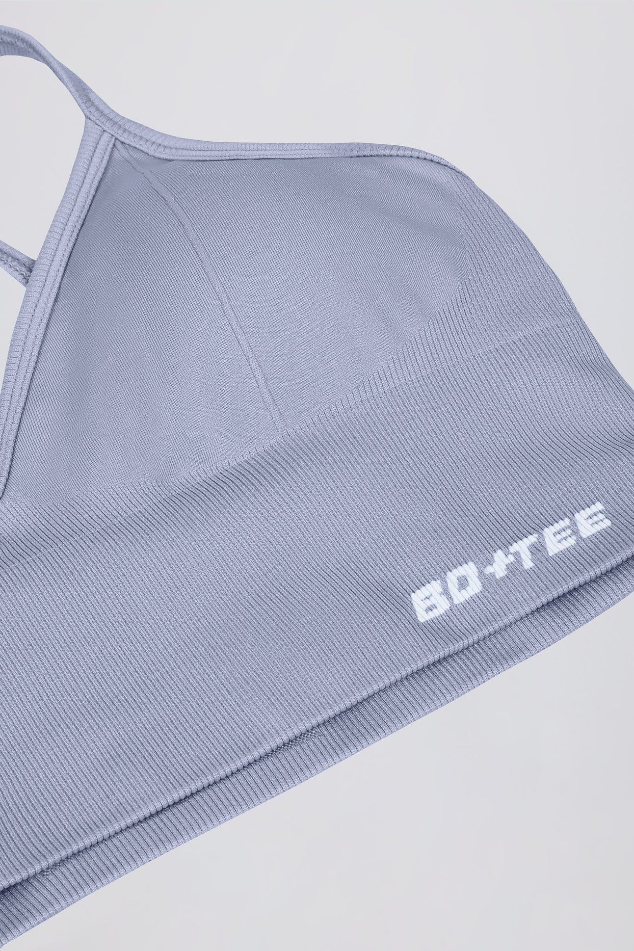 Define Luxe V-Neck Sports Bra in Blue Grey - 9