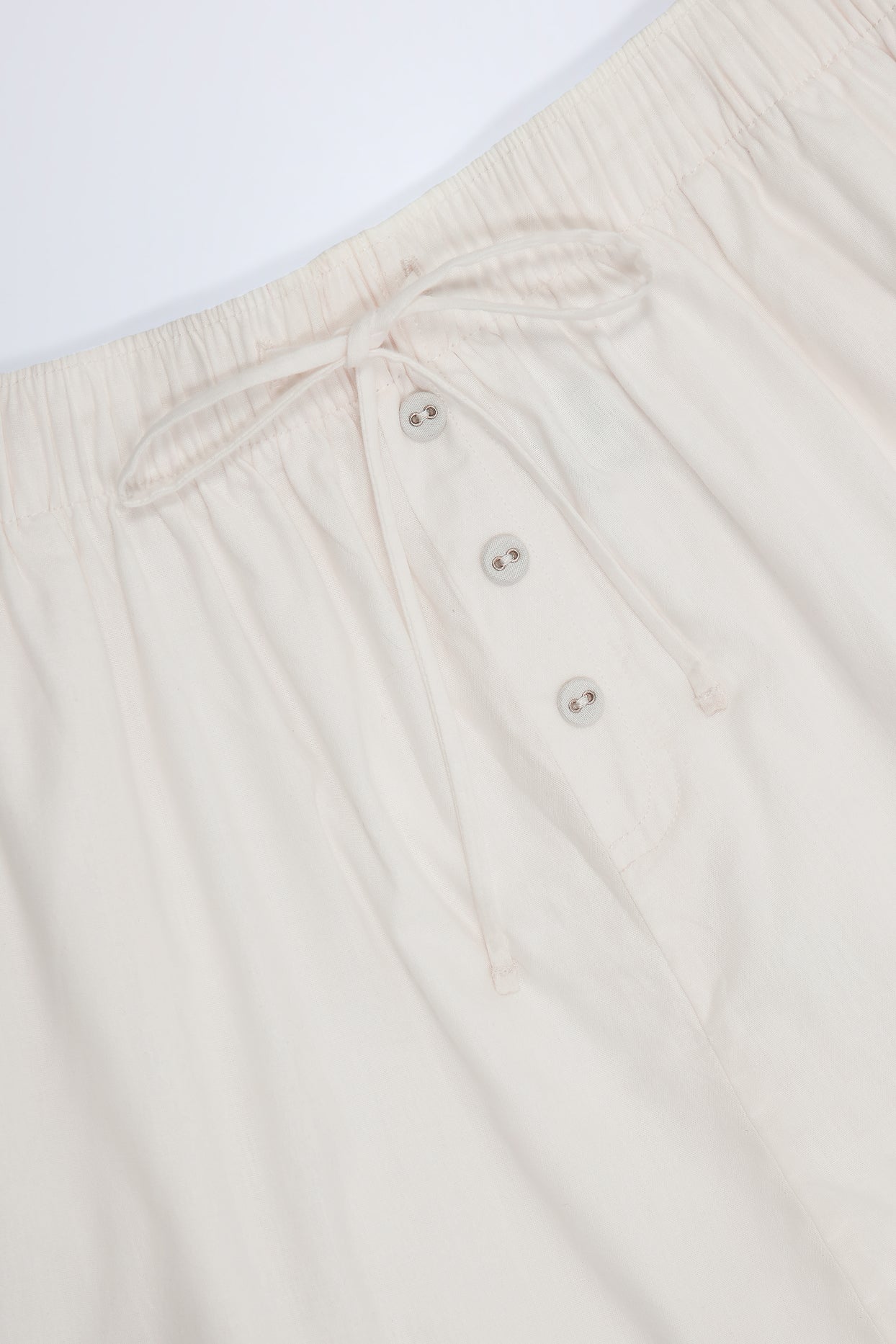 Tie-Front Cotton-Poplin Shorts in White - 5