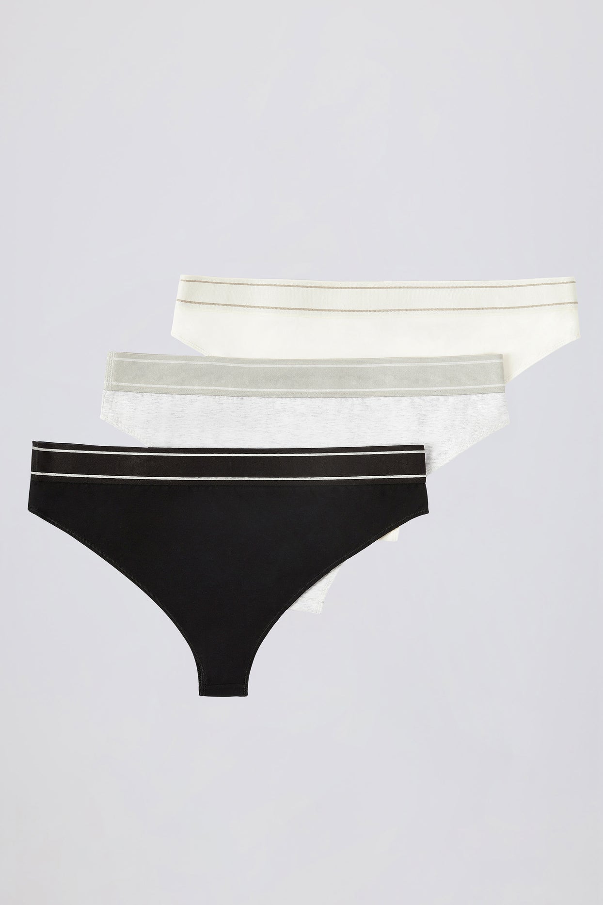 High-Waist Cheeky Briefs Bundle in Multi - 3