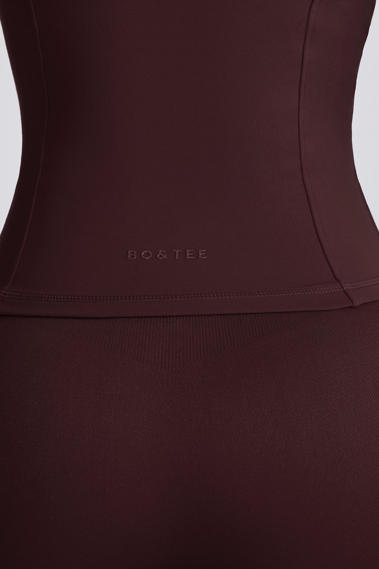 Soft Active Hooded Mid-Layer Jacket in Chocolate - 5