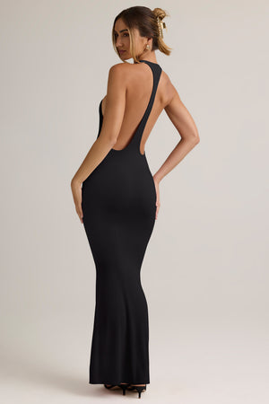 Modal Racerback Maxi Dress in Black