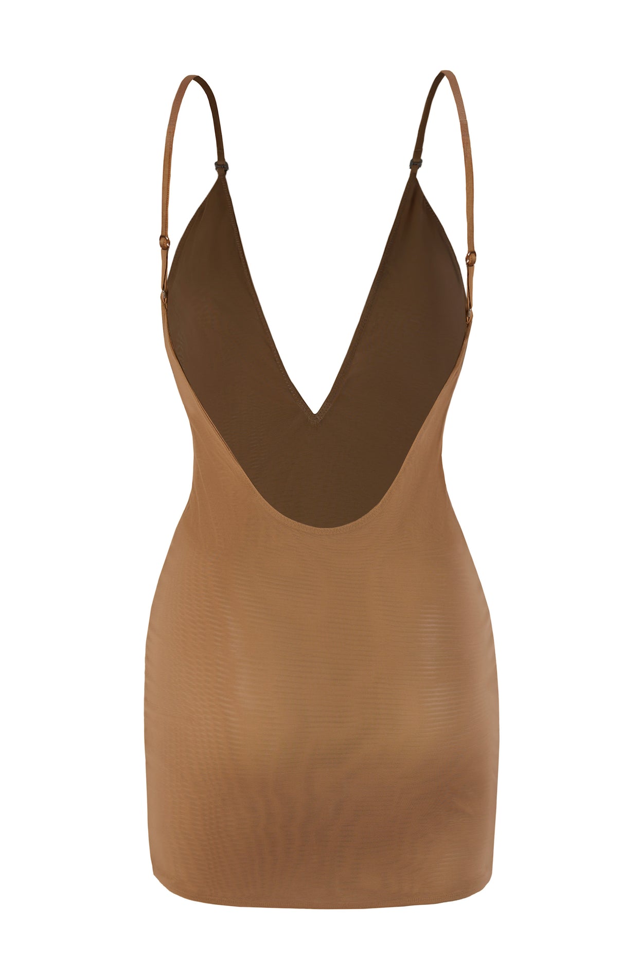 Intimates Soft Mesh Multiway Mini Dress in Almond - 3