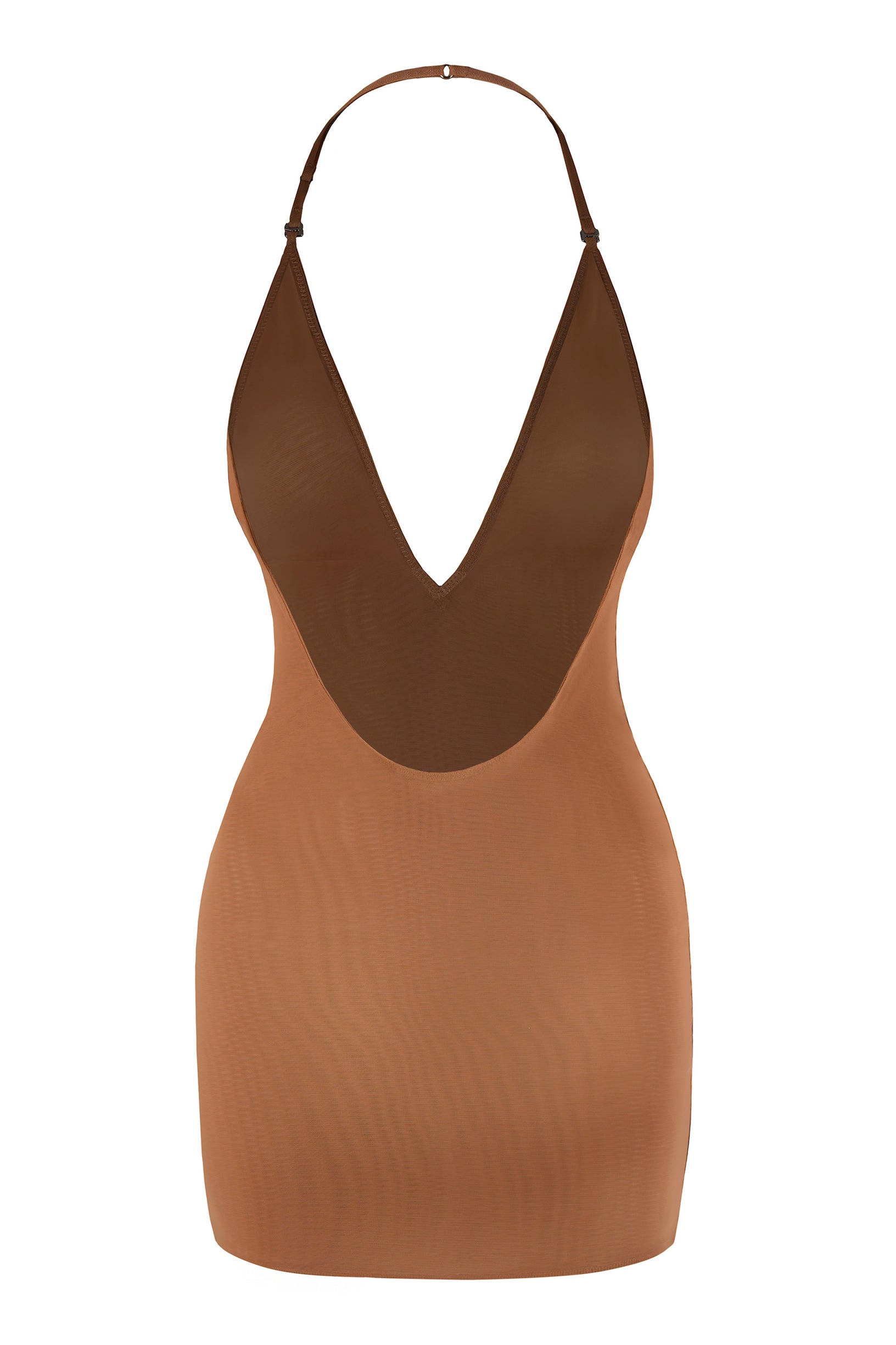 Intimates Soft Mesh Multiway Mini Dress in Honey - 2