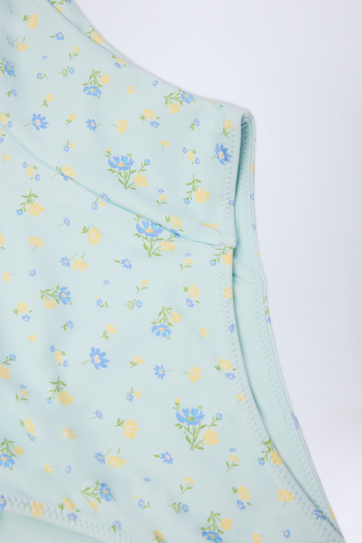Underwired Balconette Swimsuit in Blue Floral - 7