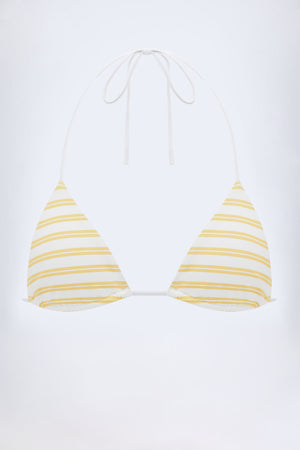 Triangle Bikini Top in Lemon