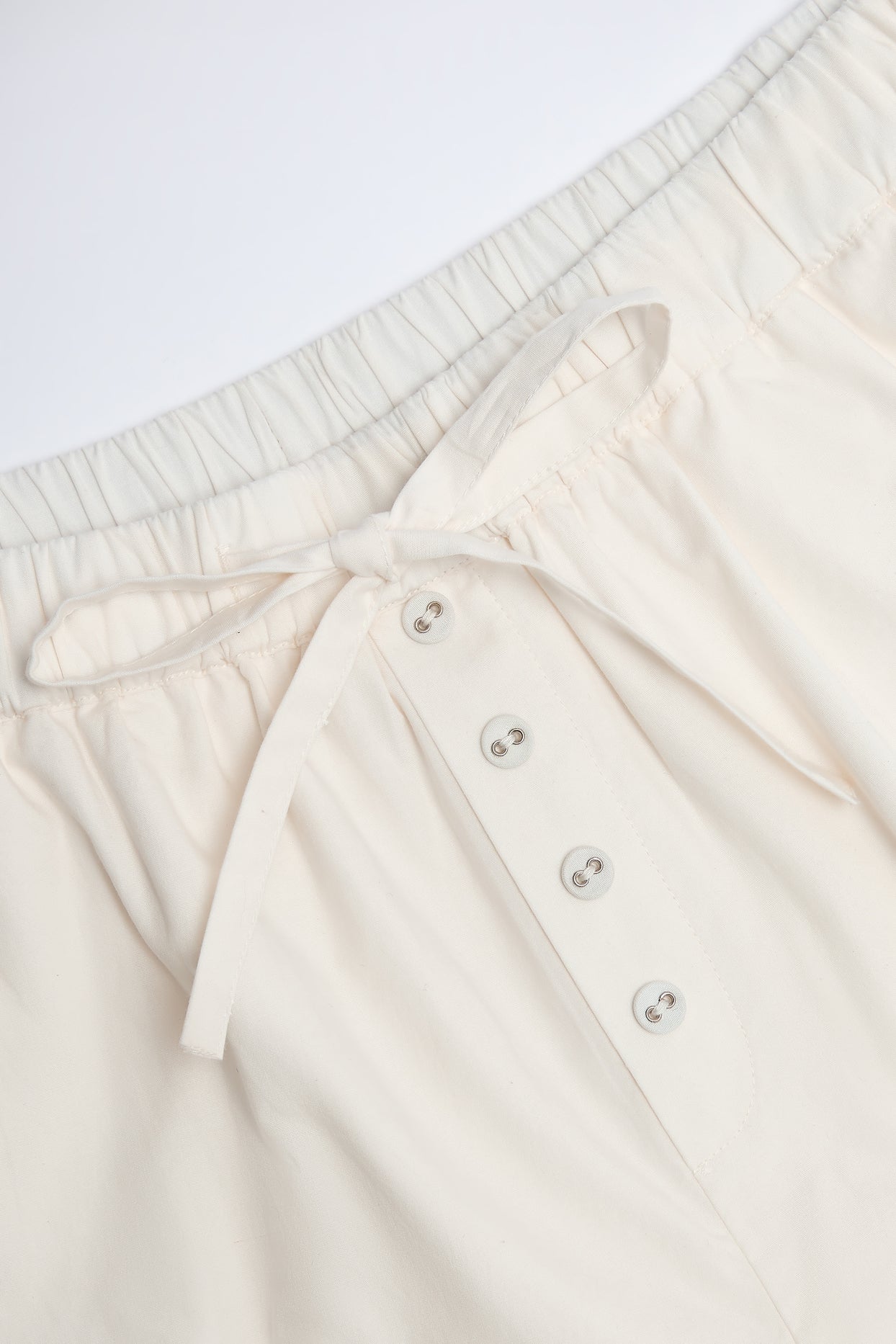 Mid-Rise Cotton-Poplin Shorts in White - 4