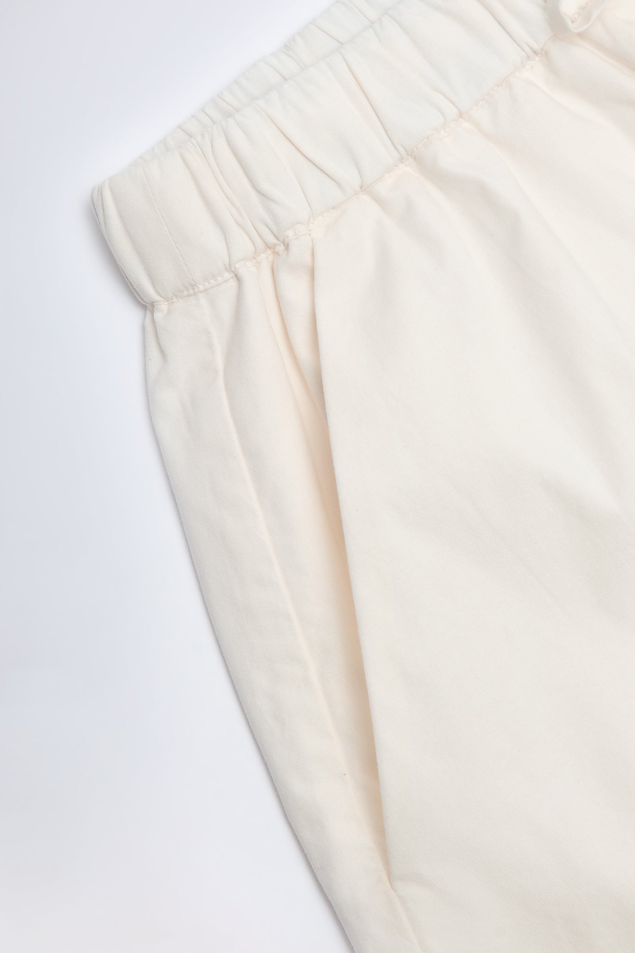 Mid-Rise Cotton-Poplin Shorts in White - 5
