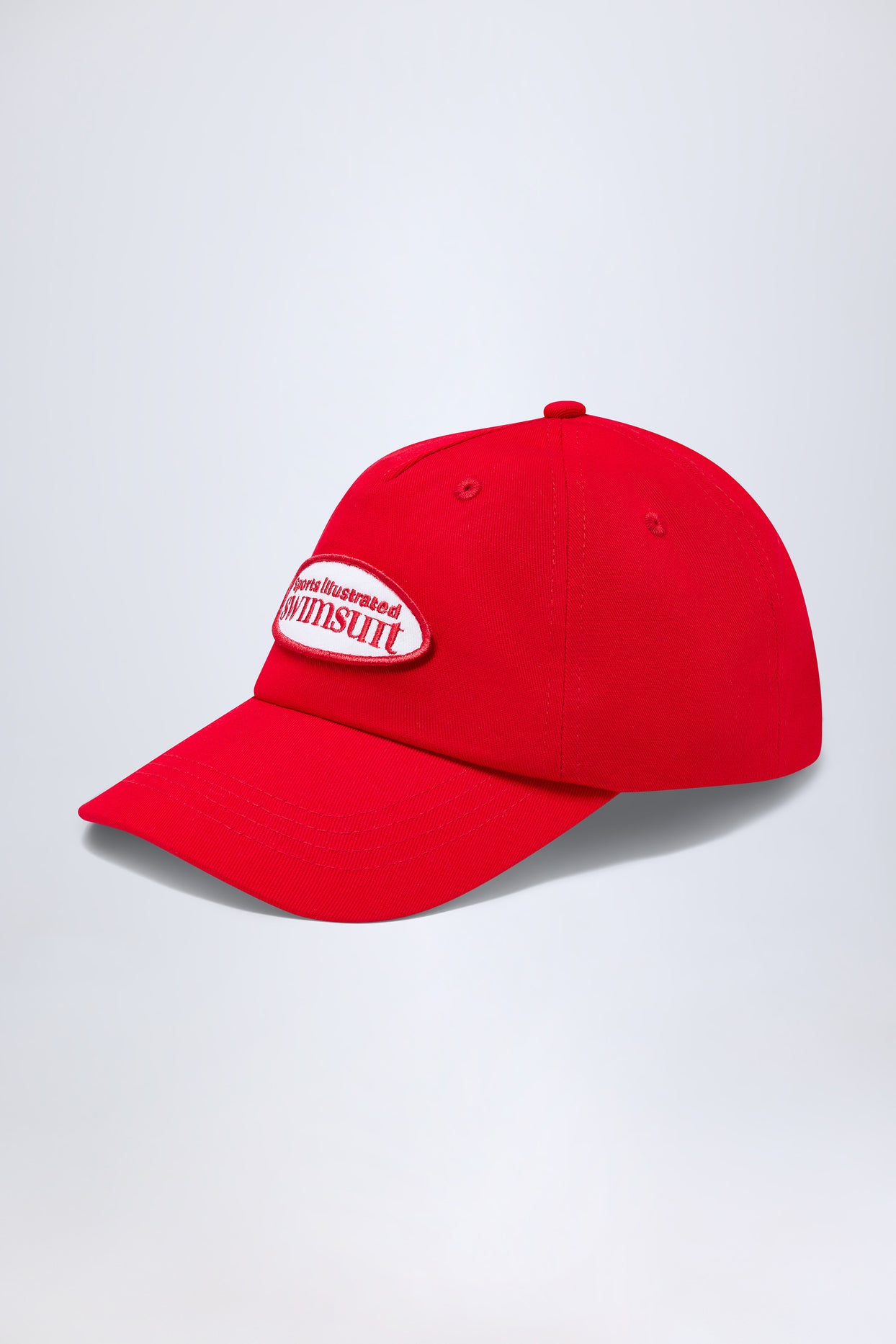 Logo Baseball Cap in Fiery Red - 4