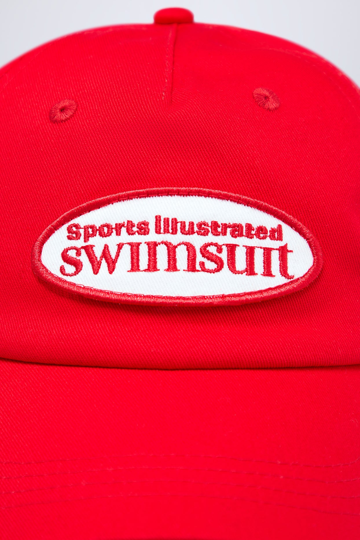 Logo Baseball Cap in Fiery Red - 5