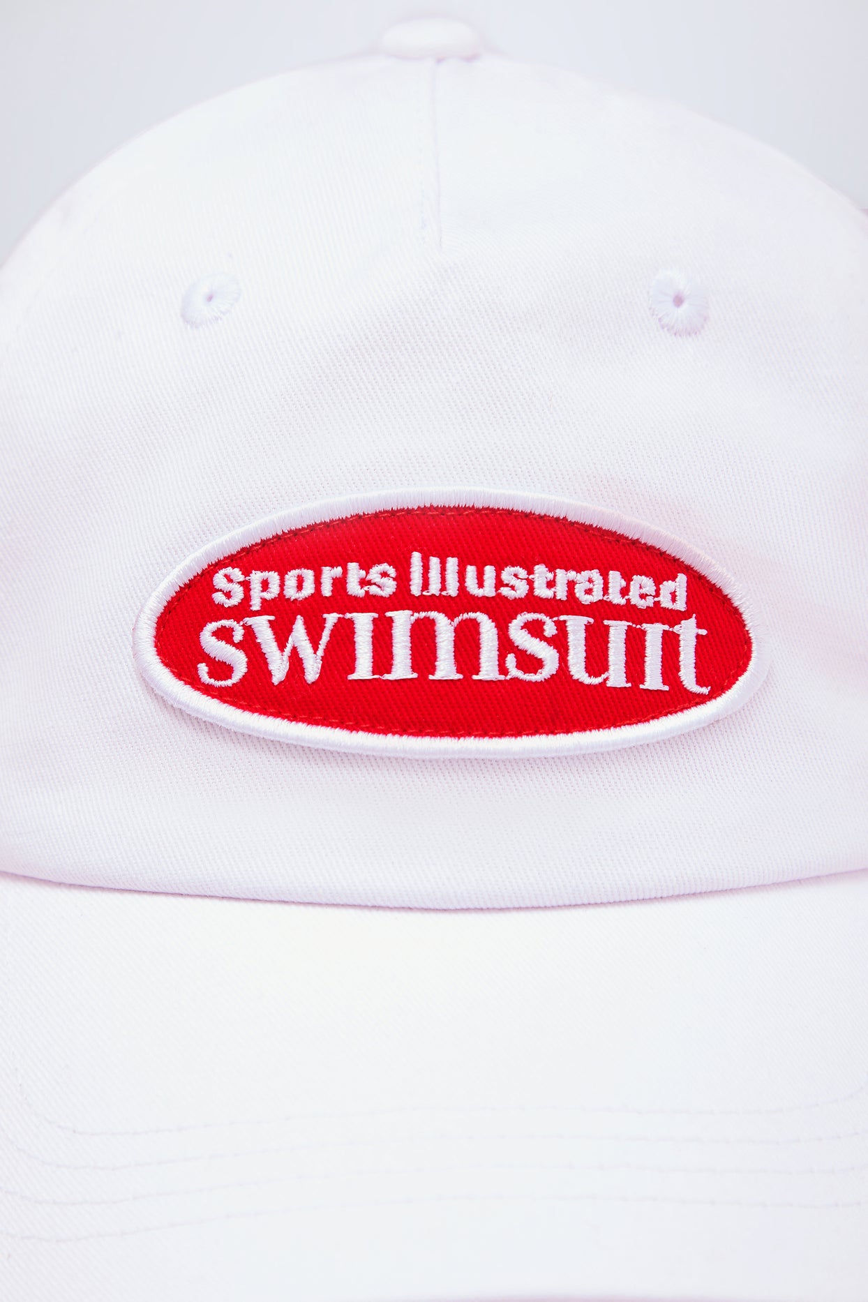 Logo Baseball Cap in White - 6
