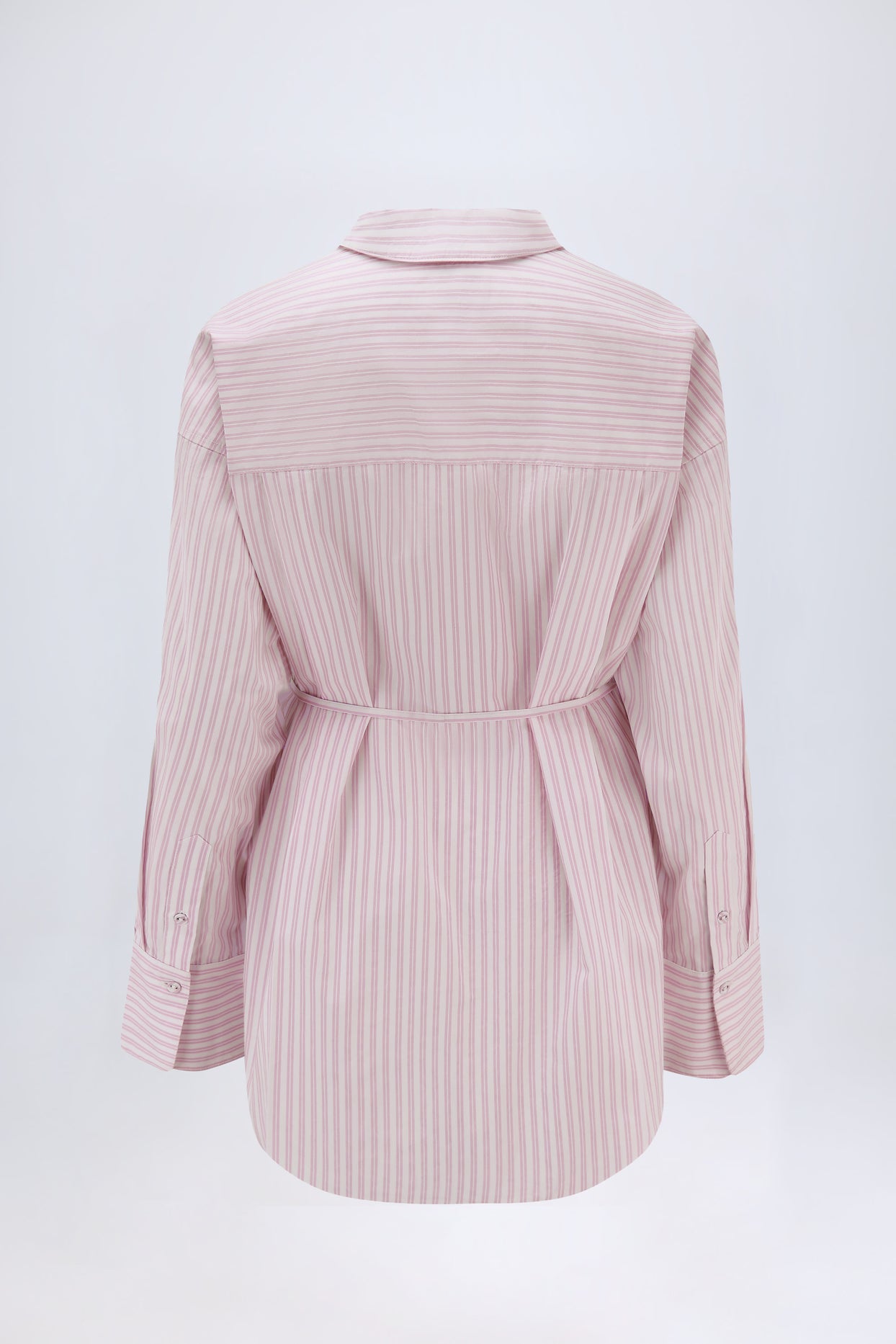 Oversized Shirt in Pink Stripe - 3