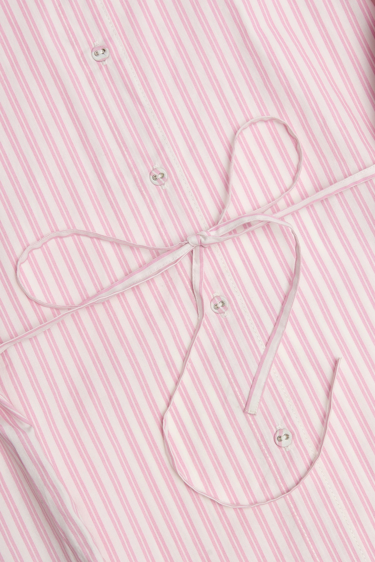 Oversized Shirt in Pink Stripe - 5