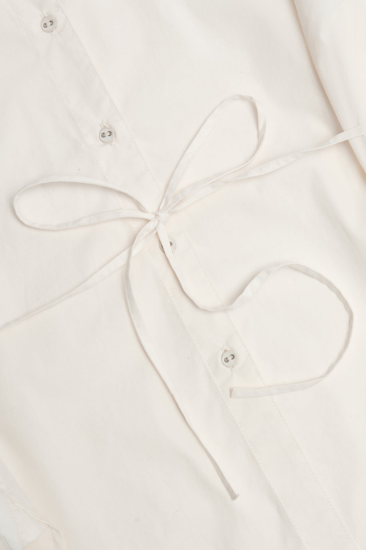 Oversized Cotton-Poplin Shirt in White - 5