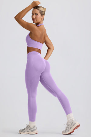 Define Luxe High-Waist Leggings in Lilac