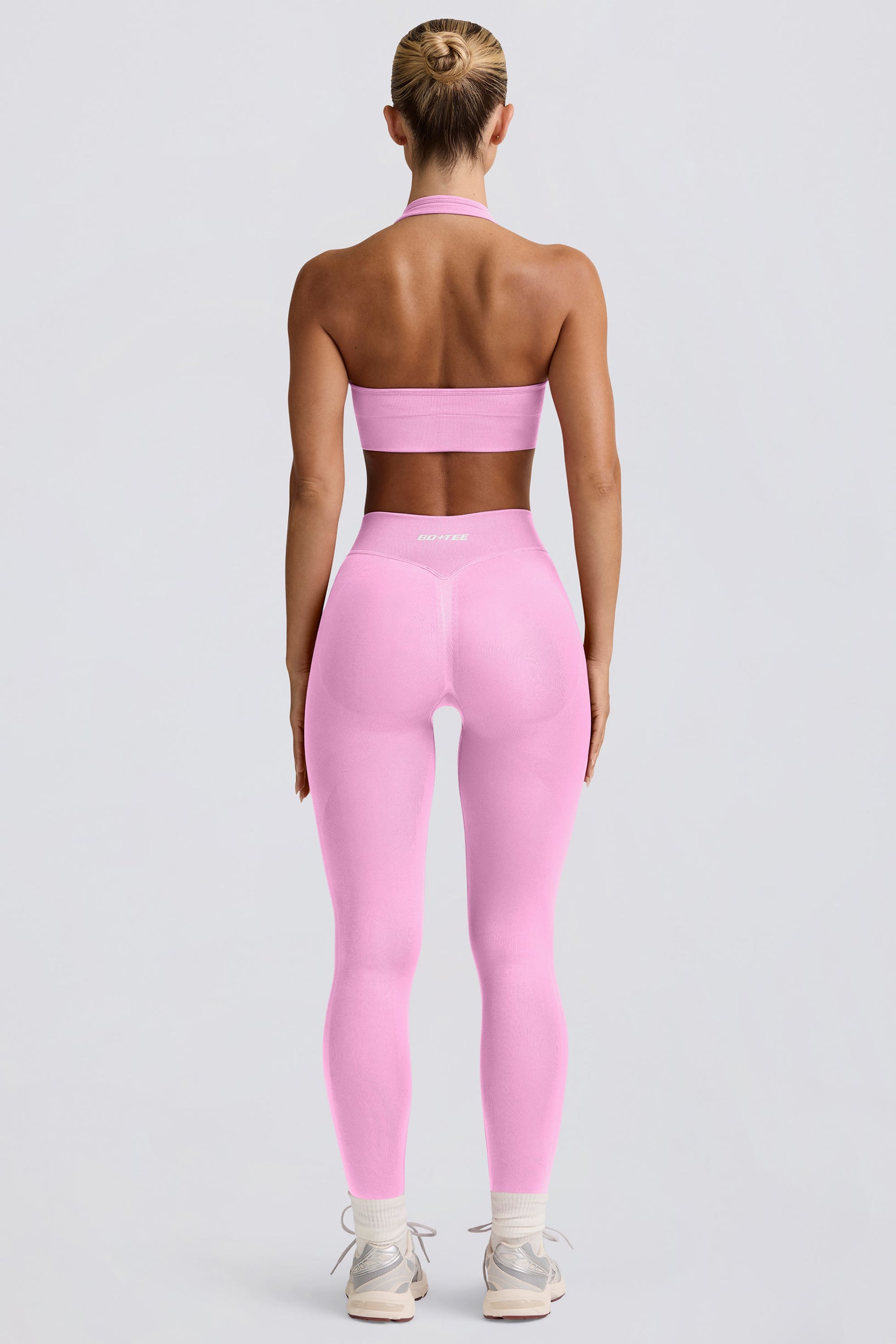 Define Luxe High-Waist Leggings in Bubblegum Pink - 2