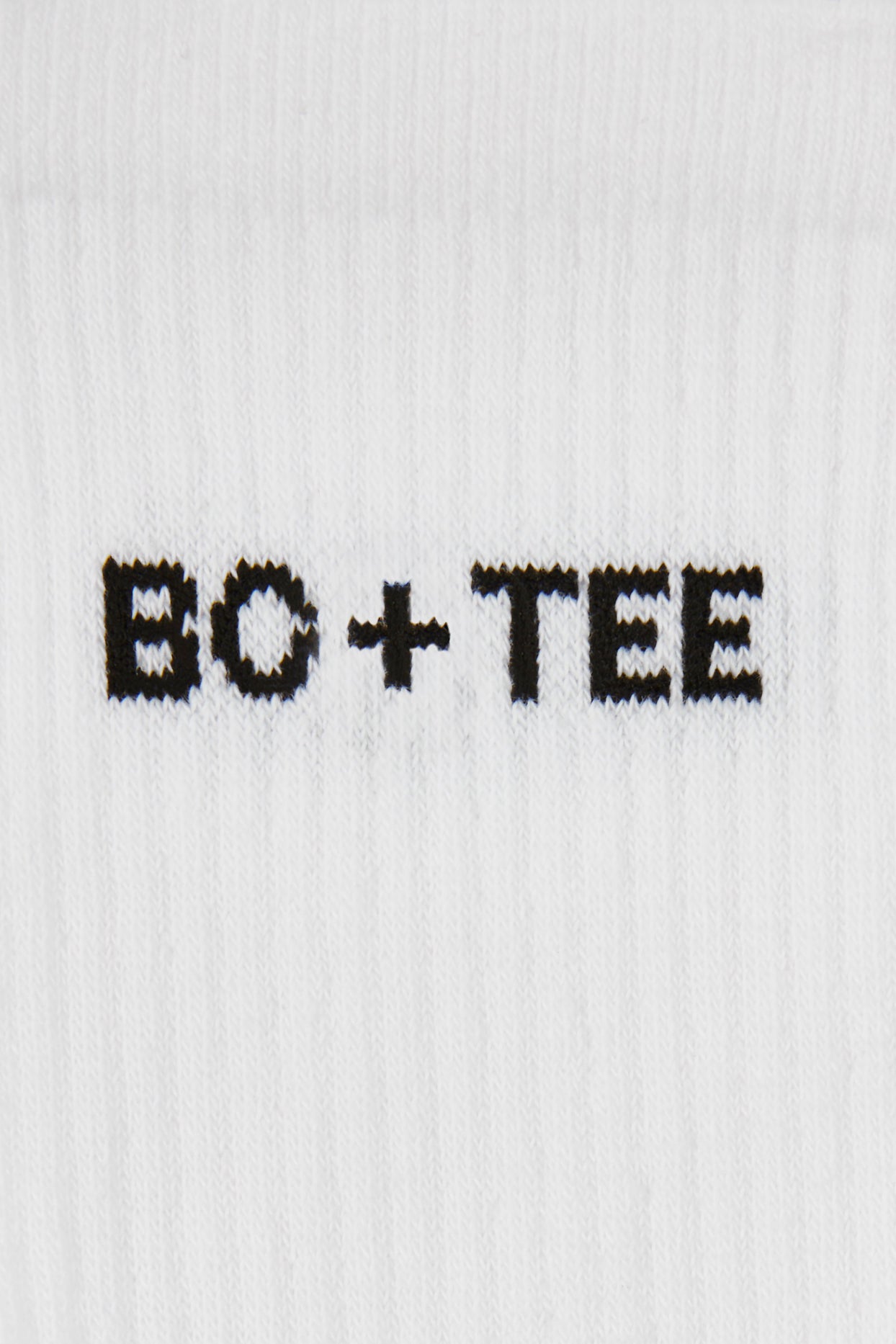 Ribbed Crew Sock Bundle in White - 2