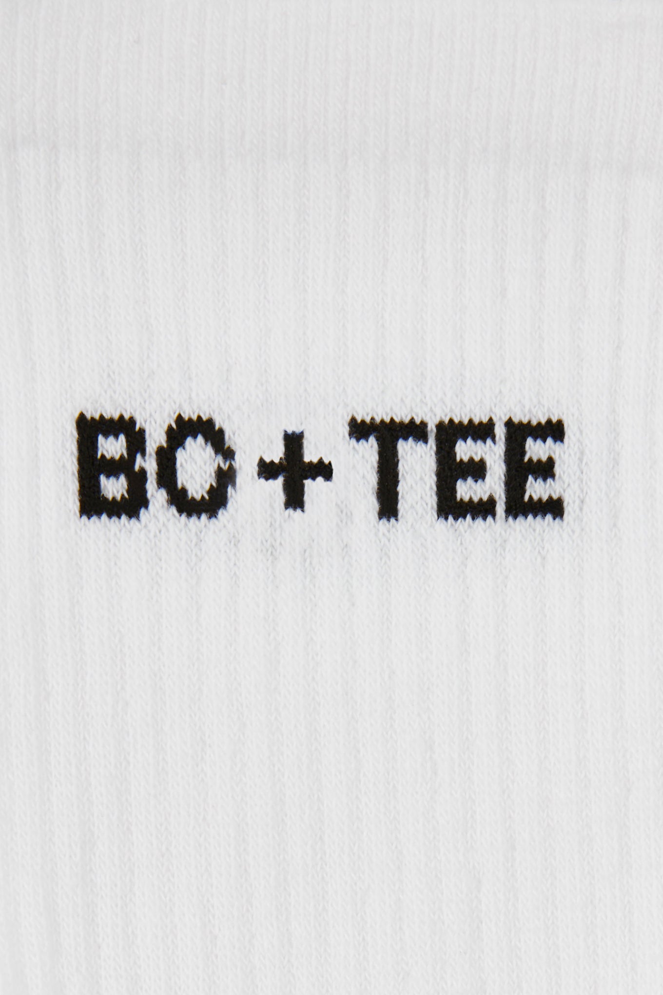 Ribbed Crew Sock Bundle in White - 2